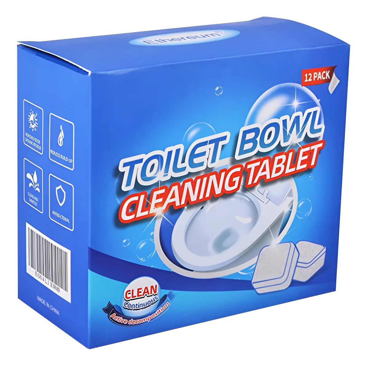 Pastillas Limpieza De Inodoro X12unidades Instantánea