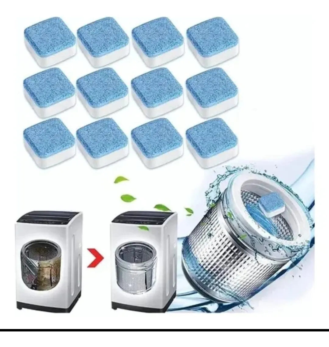 Pastilla Limpia Lavarropas En Forma De Tabletas 12 Unidades + ENVIO GRATIS