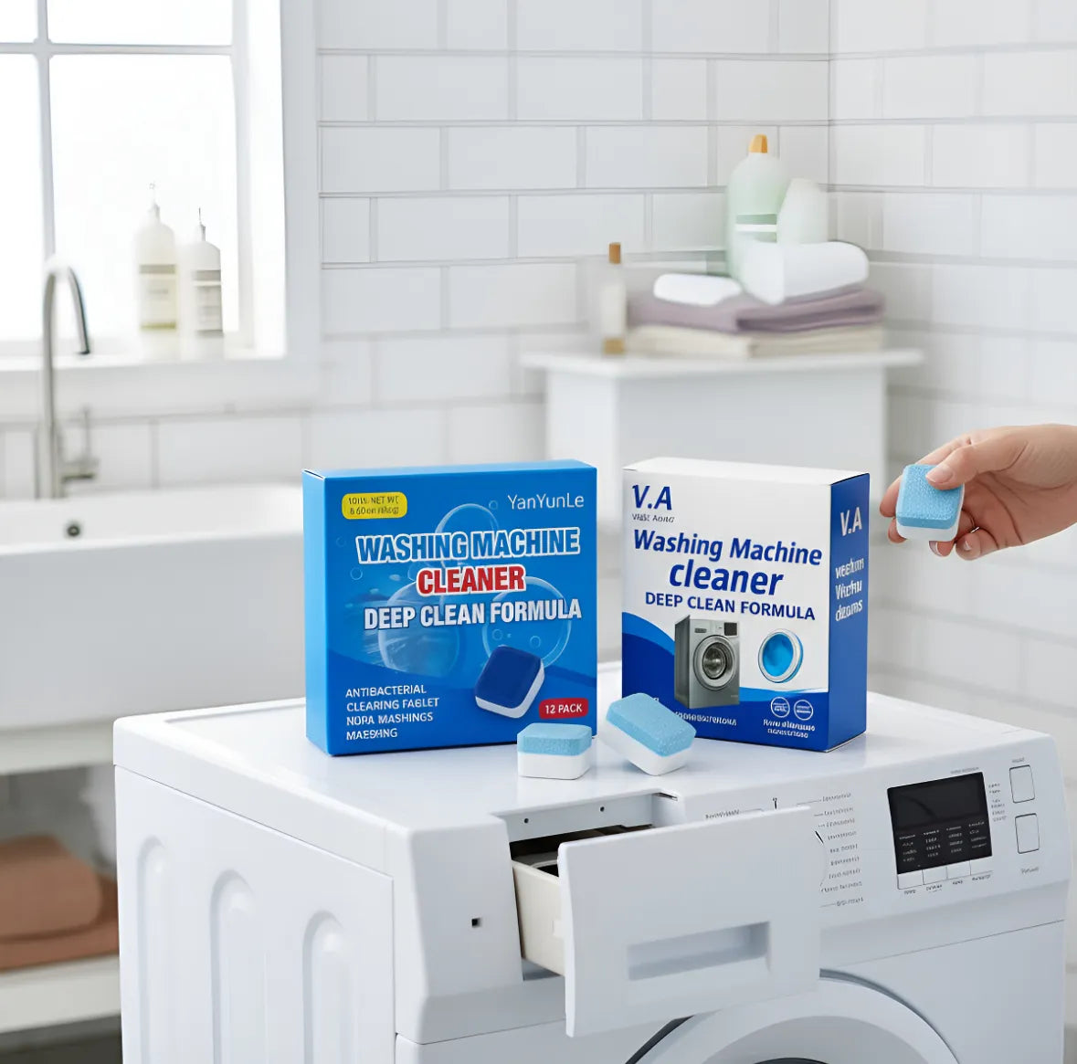 Pastilla Limpia Lavarropas En Forma De Tabletas 12 Unidades + ENVIO GRATIS