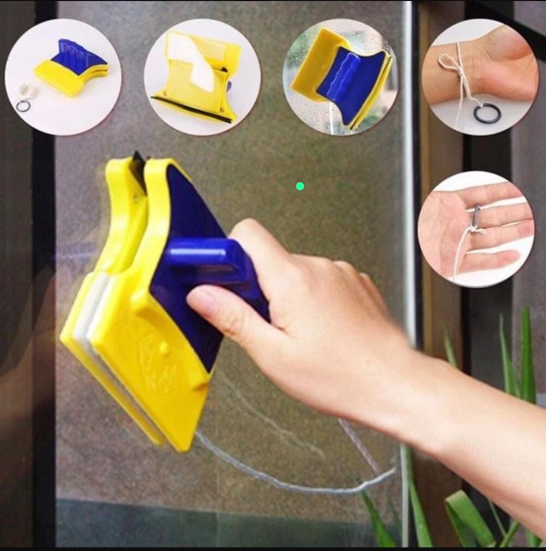 Limpia Vidrios Magnetico 2 En 1 Doble Cara 8 Mm Original